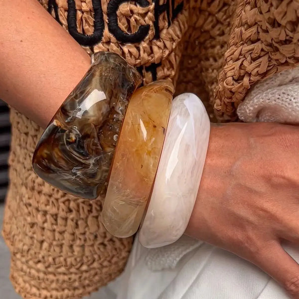 Bold Geo Resin Bangles