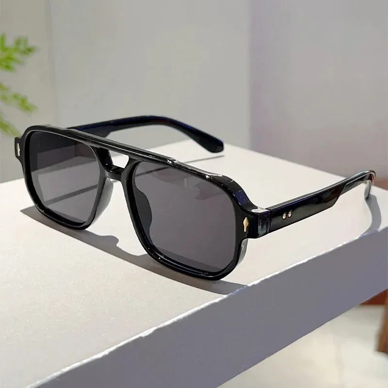 Vintage Double Bridge Retro Sunglasses