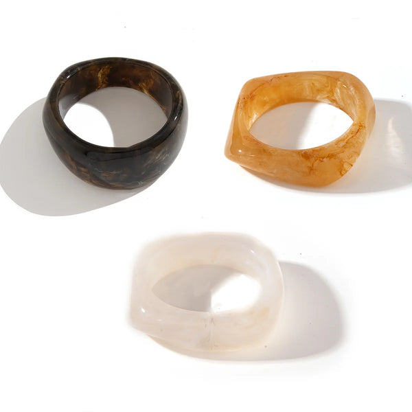 Bold Geo Resin Bangles